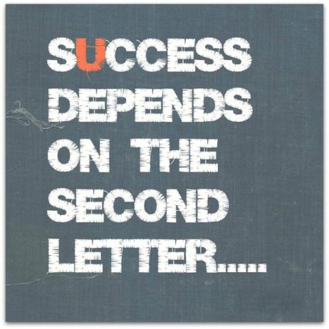 Success all depends on the second letter